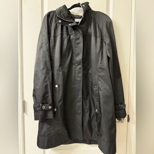 Calvin Klein Women's Black Rain Coat
